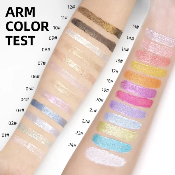 QIBEST Liquid Eyeshadow - Pearlescent Glitter in 19 Colors - Image 2