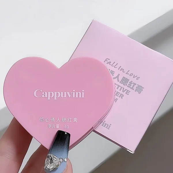 CAPPUVINI Love Air Cushion Cream Blush with Mirror - Image 9