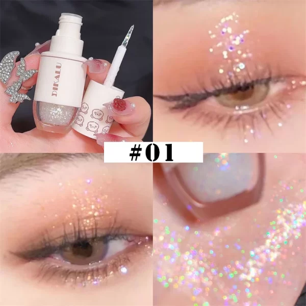 Korean Beauty Liquid Glimmer Eyeshadow with Applicator – Available in 6 Dazzling Shades  COMPARE AT $18 ELSEWHERE - Image 8