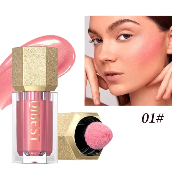 QIBEST Liquid Blush Makeup – Soft, Weightless Cream Blush/Contour/Highlighter Wand with Matte Finish - Image 12