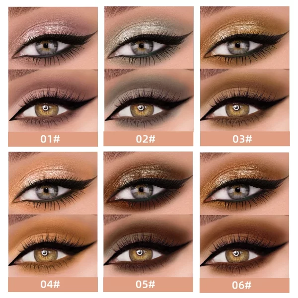 QIBEST Liquid Dual-End Matte & Glitter Fusion Eyeshadow in 6 colors - Image 3