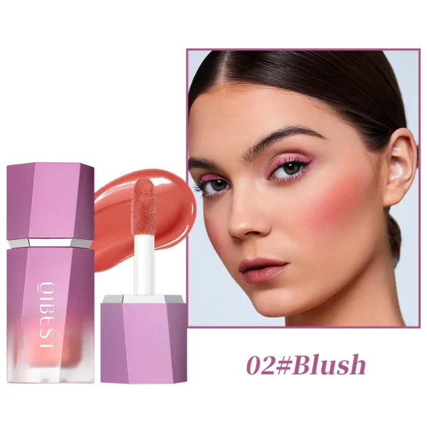 QIBEST Liquid Blush Makeup – Soft, Weightless Cream Blush/Contour/Highlighter Wand with Matte Finish - Image 6