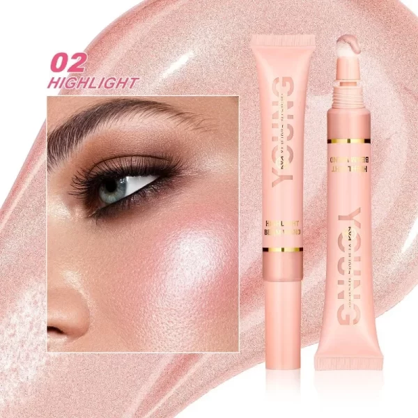 YOUNG VISION Liquid Highlighting Stick - Contouring & Blush Cushion Pen - Image 9