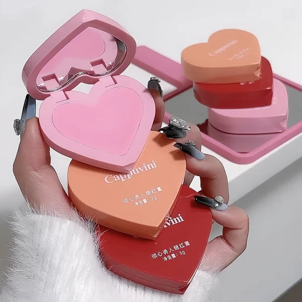 CAPPUVINI Love Air Cushion Cream Blush with Mirror