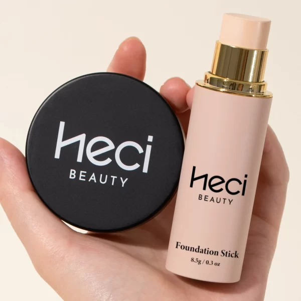 HECI BEAUTY 2pcs Set Concealer and Stick Foundation For 5 Skin tones - Long-Lasting, Nourishing, and Waterproof - Image 2