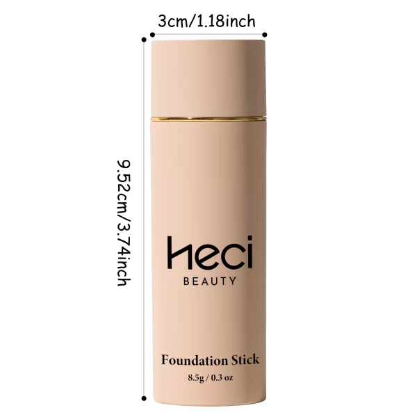 HECI Waterproof Natural Matte Foundation Stick – Long-Lasting, Oil-Control, Lightweight Creamy Makeup Stick in 6 shades - Image 8