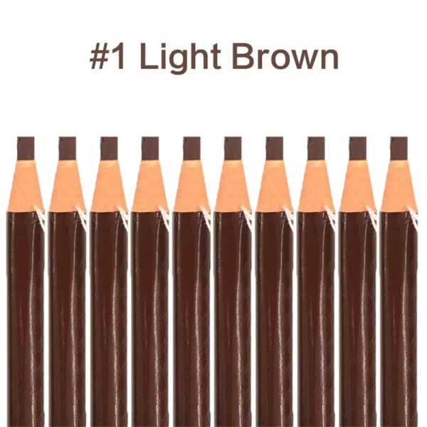 10 pieces Waterproof Eyebrow Pencil Set – Affordable, High-Quality Beauty Essentials in 5 Colors - Image 4