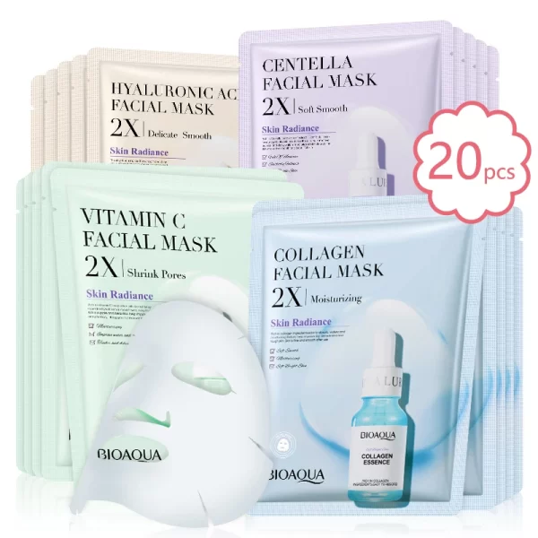 BIOAQUA Centella Face Mask Set 
20 pcs - Image 6