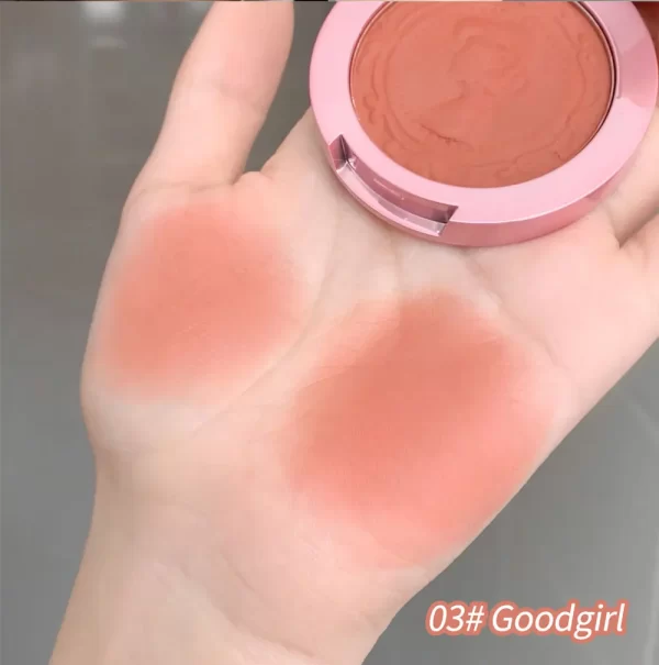 Three-Dimensional Relief Color Powder Blush – Natural, Tender Finish in 3 colors - Image 8