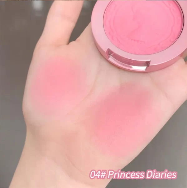 Three-Dimensional Relief Color Powder Blush – Natural, Tender Finish in 3 colors - Image 9