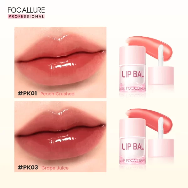 FOCALLURE 2 Pcs Lip Gloss & Balm Lipstick Set - Image 4