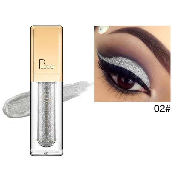 PUDAIER Glitter & Glow Liquid Eyeshadow in 18 Shimmering Colors - Image 9