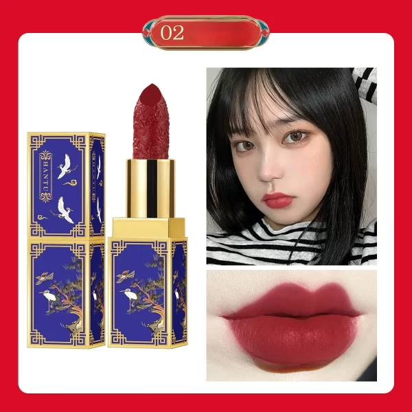 CATKIN Antiquities Carved Matte Lipstick with Chinoiserie Case - Image 5