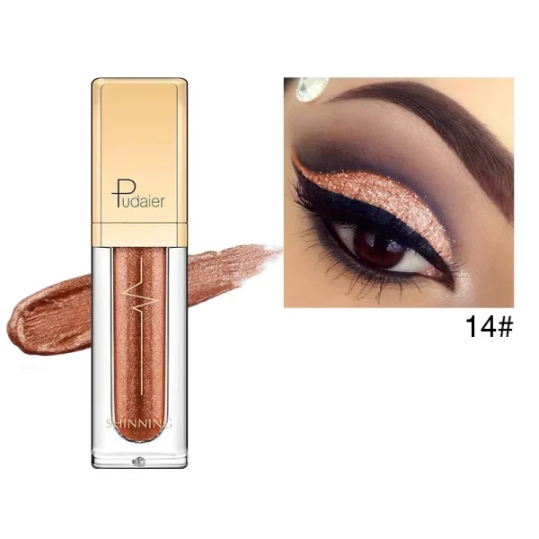 PUDAIER Glitter & Glow Liquid Eyeshadow in 18 Shimmering Colors - Image 12