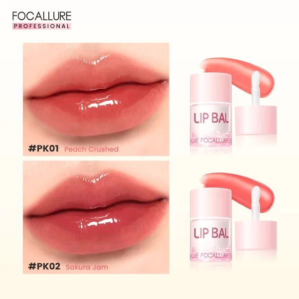 FOCALLURE 2 Pcs Lip Gloss & Balm Lipstick Set - Image 3