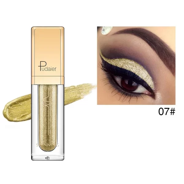 PUDAIER Glitter & Glow Liquid Eyeshadow in 18 Shimmering Colors - Image 6