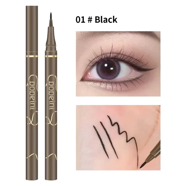 BOBEINI Black Waterproof 24-Hour Flexible Nib Liquid Eyeliner - Image 5