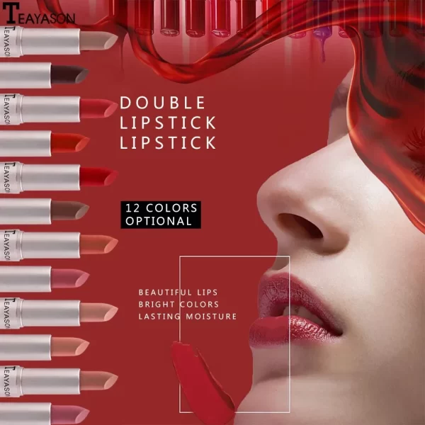 TEAYASON 2-in-1 Lipstick & Lip Gloss - Image 2