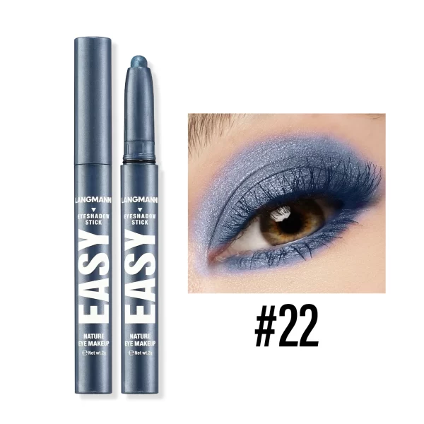 LANGMANNI Waterproof Metallic Pearlescent Eye Shadow Stick - Image 4