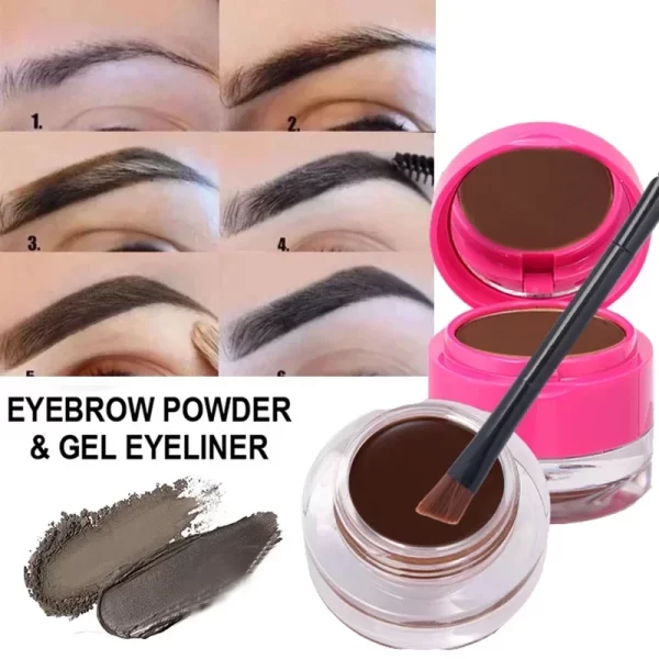 2-in-1 Eyeliner & Eyebrow Powder Set - Image 2