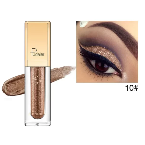 PUDAIER Glitter & Glow Liquid Eyeshadow in 18 Shimmering Colors - Image 16