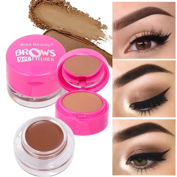 2-in-1 Eyeliner & Eyebrow Powder Set - Image 3