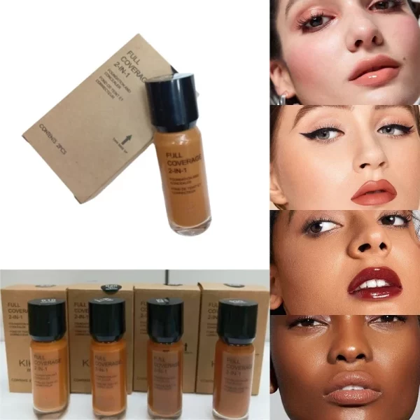 2-in-1 Foundation & Concealer – Radiant Coverage for Deeper Skin Tones - Image 2