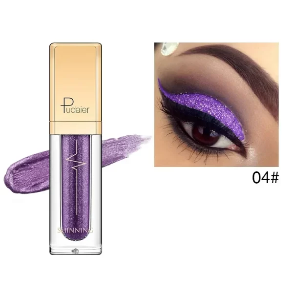 PUDAIER Glitter & Glow Liquid Eyeshadow in 18 Shimmering Colors - Image 10