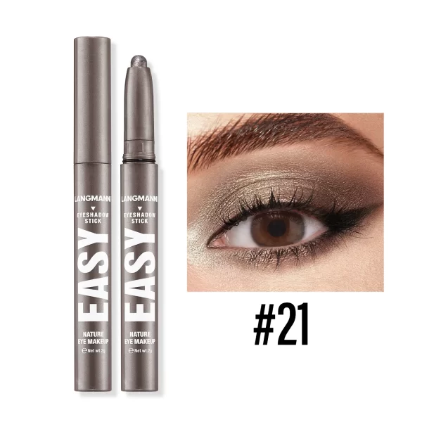 LANGMANNI Waterproof Metallic Pearlescent Eye Shadow Stick - Image 5