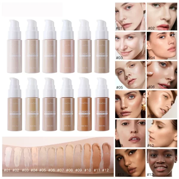 Professional Waterproof Long-Wear Liquid Foundation - Image 2