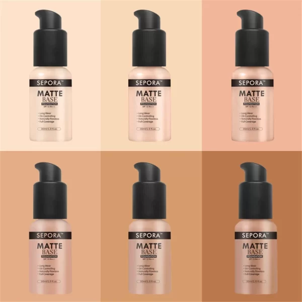 SEPORA 6-Color Matte Liquid Foundation