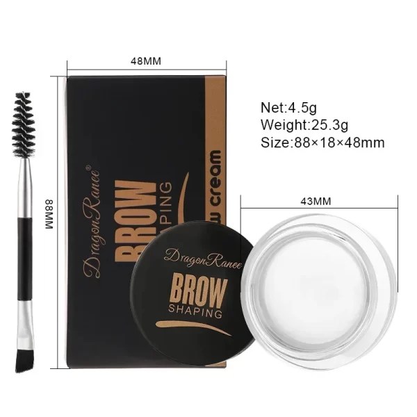 DRAGON RANEE 3D Eyebrow Gel Wax – Waterproof Brow Styling Cream in Clear and 5 Other Shades
CUSTOMER RATED 4.5 OUT OF 5 STARS - Image 3