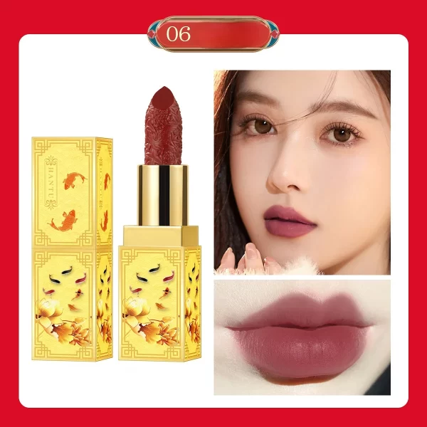 CATKIN Antiquities Carved Matte Lipstick with Chinoiserie Case - Image 4