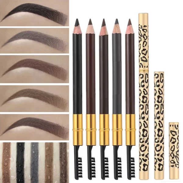 Dual-Ended Waterproof Eyebrow Pencil with Leopard Print Case in 5 Shades
CUSTOMER RATED 4.5 OUT OF 5 STARS