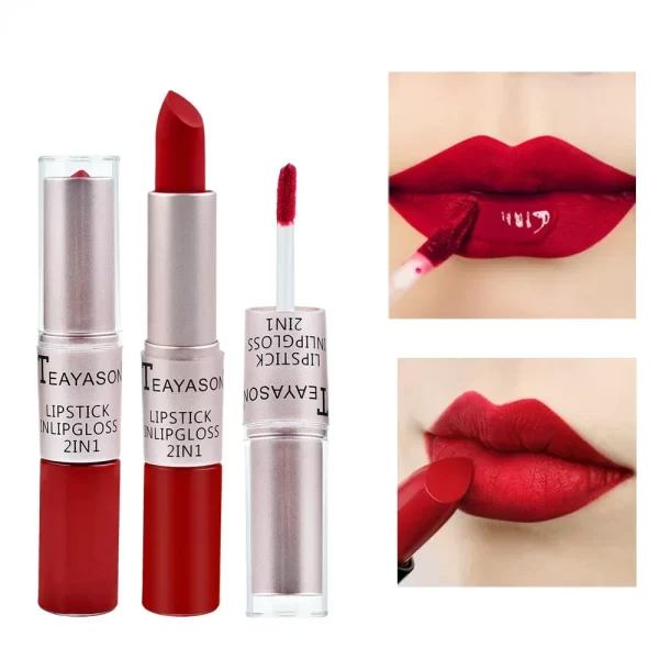 TEAYASON 2-in-1 Lipstick & Lip Gloss