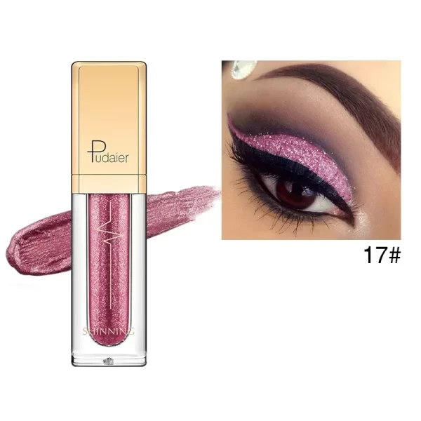 PUDAIER Glitter & Glow Liquid Eyeshadow in 18 Shimmering Colors - Image 15