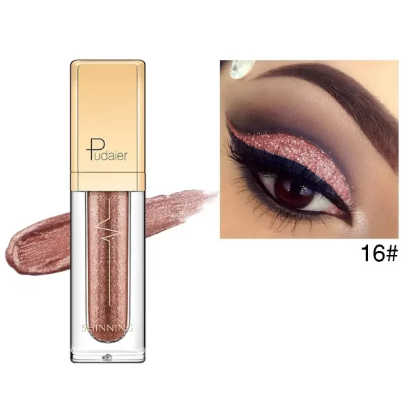 PUDAIER Glitter & Glow Liquid Eyeshadow in 18 Shimmering Colors - Image 14