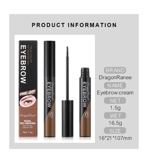 DRAGON RANEE Long-Lasting Peel-off Eyebrow Dye in 3 Colors - Image 8