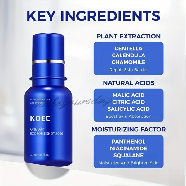 KOEC 1 Day Exosome Shot Microneedle Liquid Skin Booster Serum - Image 3