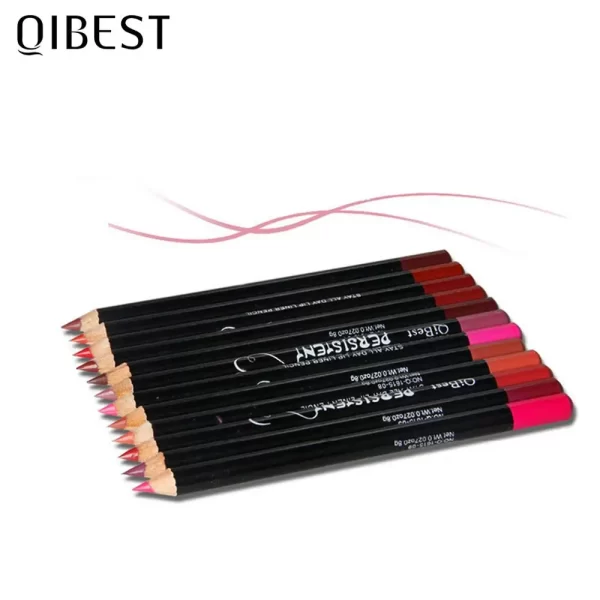 QIBEST Lipliner Set
 (12-Piece Waterproof Collection) - Image 7