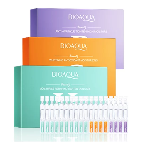 The BIOAQUA Hyaluronic Acid, Vitamin C, and Retinol Ampoules 30-Piece Set