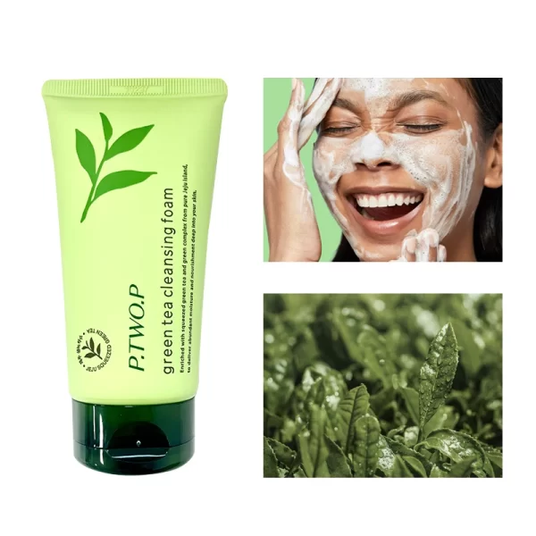 P.TWO.P Green Tea Deep Cleansing Foam - Image 2