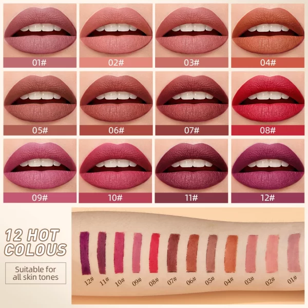 QIBEST New Velvet Matte Lipliner/Lipstick
10 Colors - Image 2