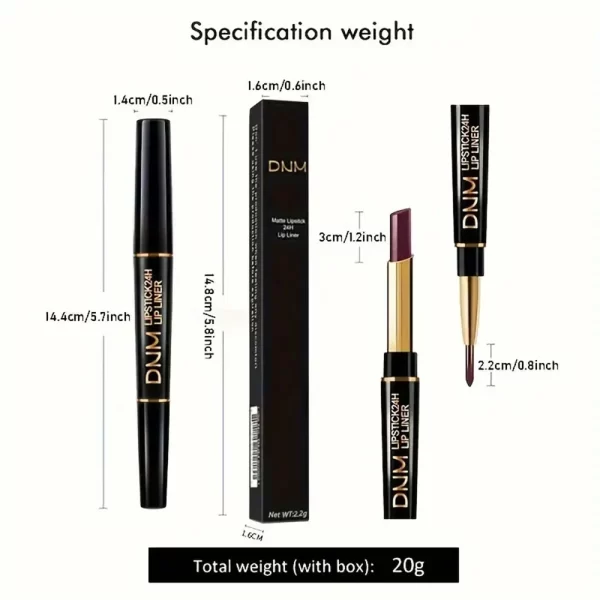 DNM Double-Ended Lipliner & Lipstick – 12 Shades - Image 4