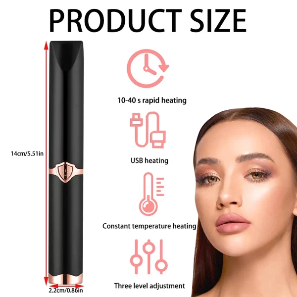 USB Rechargeable Heated Eyelash Curler - Image 3