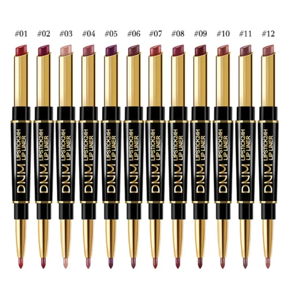 DNM Double-Ended Lipliner & Lipstick – 12 Shades - Image 3