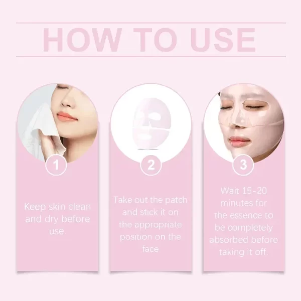 Pink Collagen Gel Salmon Facial Mask - Image 5