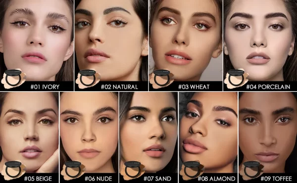 FOCALLURE Mineral-Based Powder Foundation – 7 Shades - Image 12