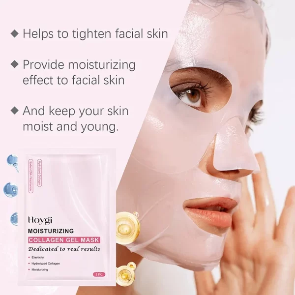 Pink Collagen Gel Salmon Facial Mask - Image 13