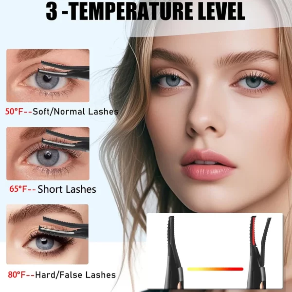 USB Rechargeable Heated Eyelash Curler - Image 5